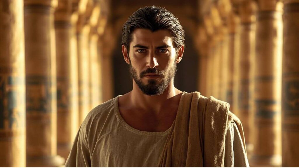 José em ambiente palaciano, expressão de maturidade e autoridade concedida por Deus