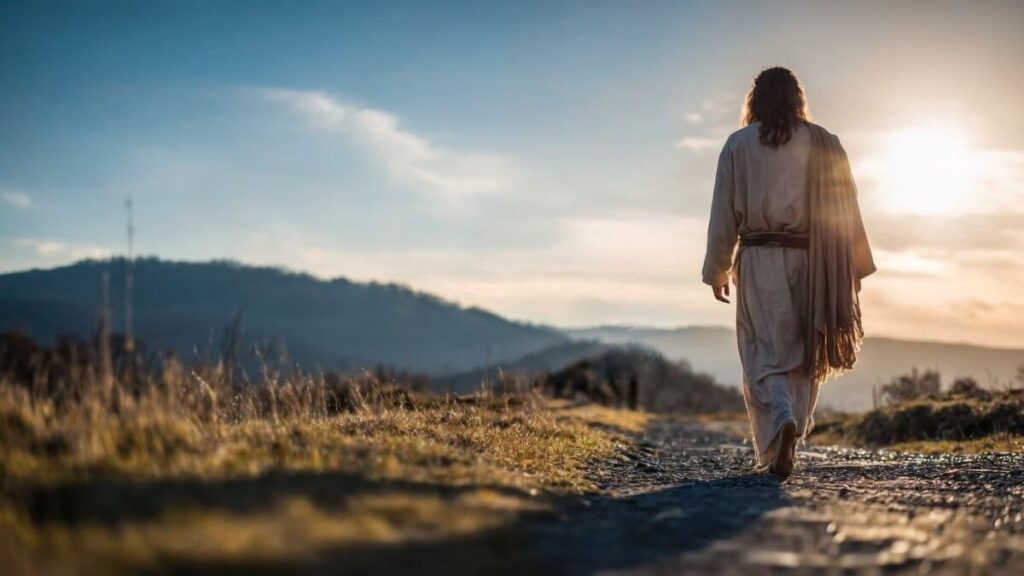 Esboço de pregação era necessário passar por Samaria Jesus caminhando ao amanhecer