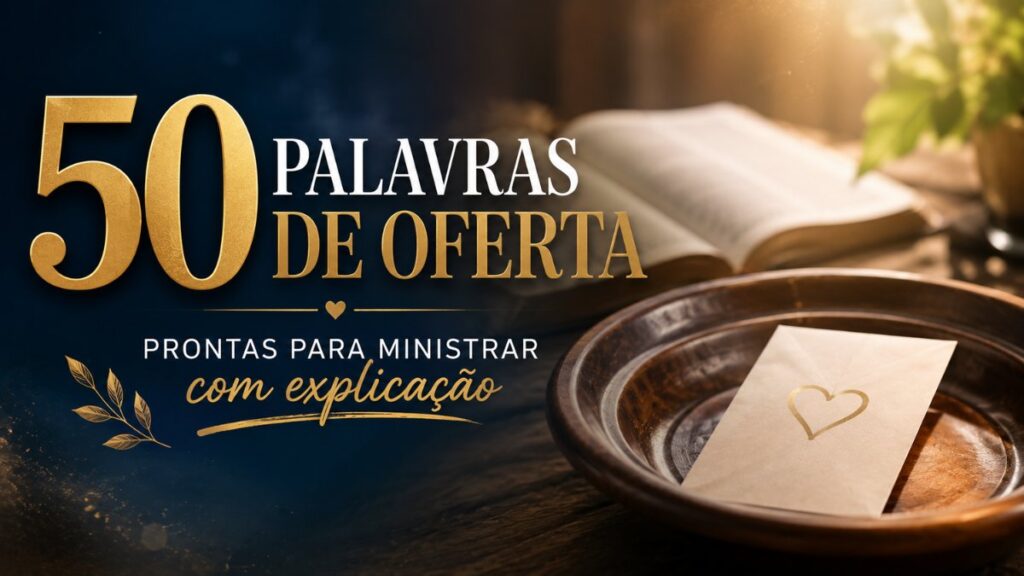 esboços de oferta prontas para ministrar com explicação